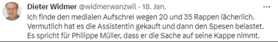 Es gibt aber auch User, die Müller in Schutz nehmen.