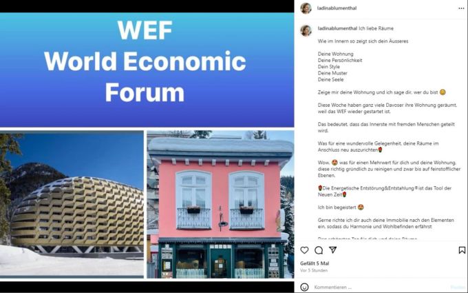 Ladina Blumenthal bietet ihre Dienste beim WEF an. ladin
