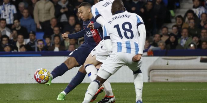Kylian Mbappé schiesst PSG in der Champions League zum Sieg. Kylian Mbappé Champions League