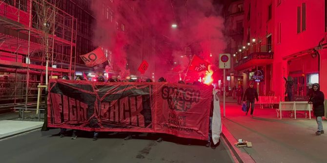 WEF Demonstration Zürich