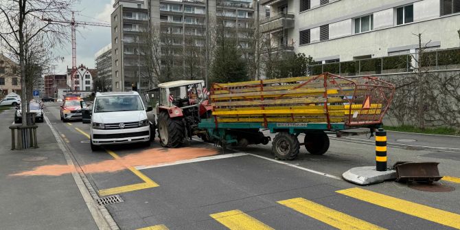 Unfall in Zug