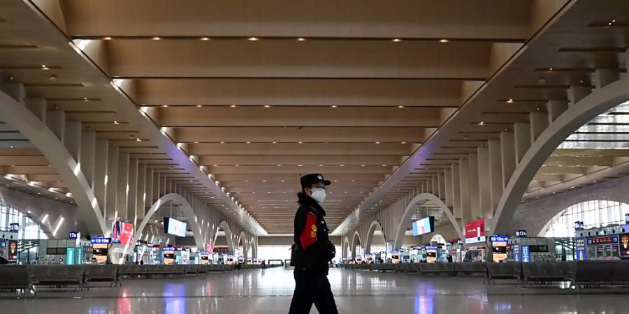 Der Bahnhof von Shijiazhuang in der Provinz Hebei ist nicht mehr in Betrieb. Foto: Tpg/TPG via ZUMA Press/dpa
