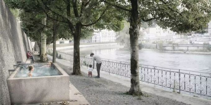 So soll der Heisse Brunnen in Ennetbaden aussehen. Ennetbaden