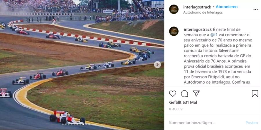 Gleichzeitig lief der Vertrag mit der Formel 1 aus.