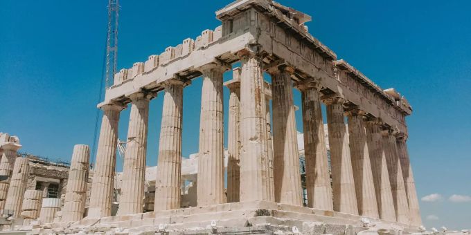 Die Akropolis in Athen. Akropolis Athen.