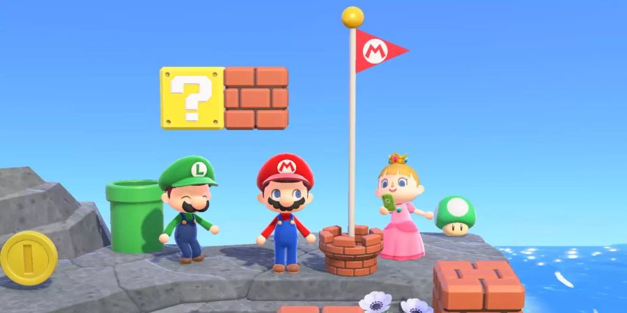 Animal Crossing Mario Crossover