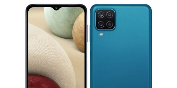 Das Samsung Galaxy A12 kommt mit einer Notch und Vierfach-Kamera. Samsung Galaxy A12