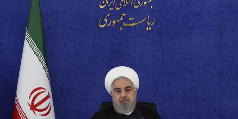 HANDOUT - Der iranische Präsident Hassan Ruhani. Foto: Uncredited/Office of the Iranian Presidency/AP/dpa - ACHTUNG: Nur zur redaktionellen Verwendung und nur mit vollständiger Nennung des vorstehenden Credits