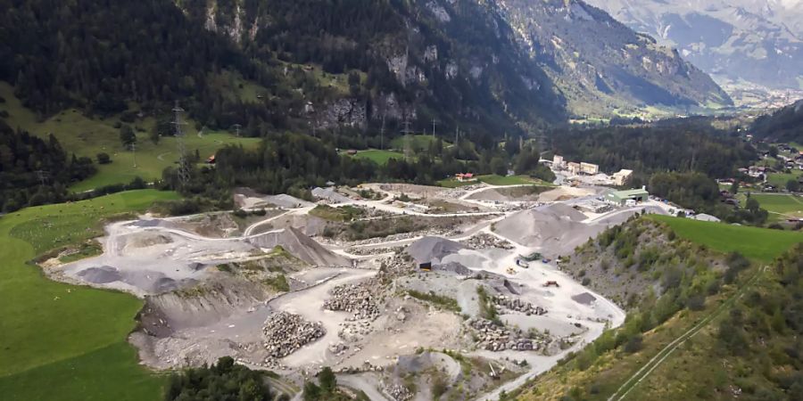 Auch Betonschlämme wurden im Steinbruch MItholz BE unrechtmässig abgelagert. (Archivbild)