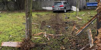 Goldach SG - Auto durchschlägt Zaun – Fahrerin leicht verletzt