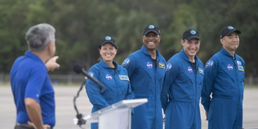 An Bord der «Crew Dragon» werden drei Nasa-Astronauten und ein Japaner sein