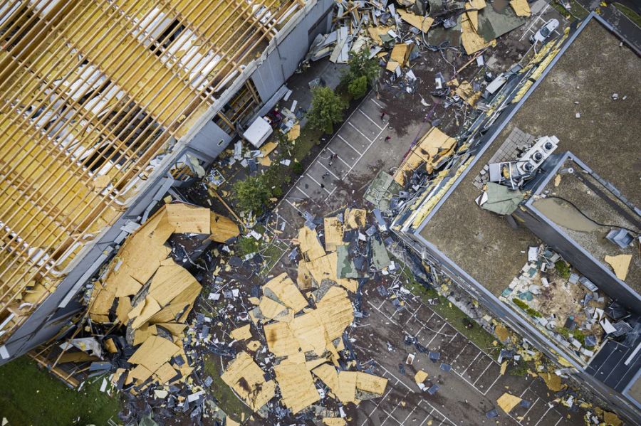 Rund 200 Gebäude wurden beschädigt.