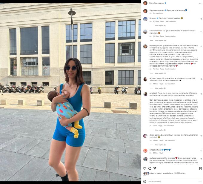 Aurora Ramazzotti lässt ihre Fans gerne an ihrem Alltag teilhaben. Aurora Michelle Hunziker