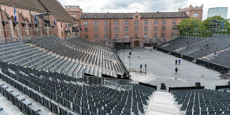 Die Arena des Basel Tattoo bei der alten Kaserne. - Stadt Basel