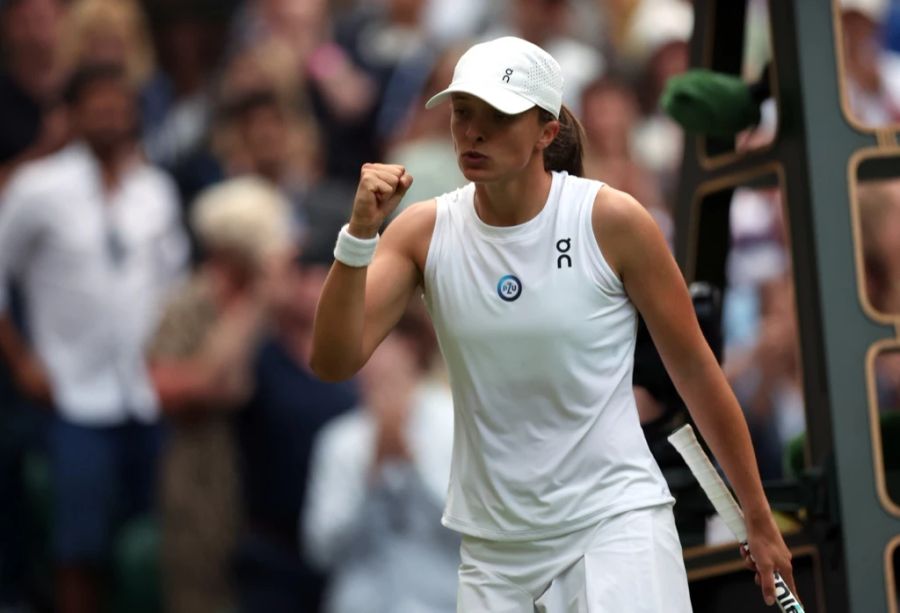 Iga Swiatek hat den Einzug in den Wimbledon-Viertelfinal geschafft.