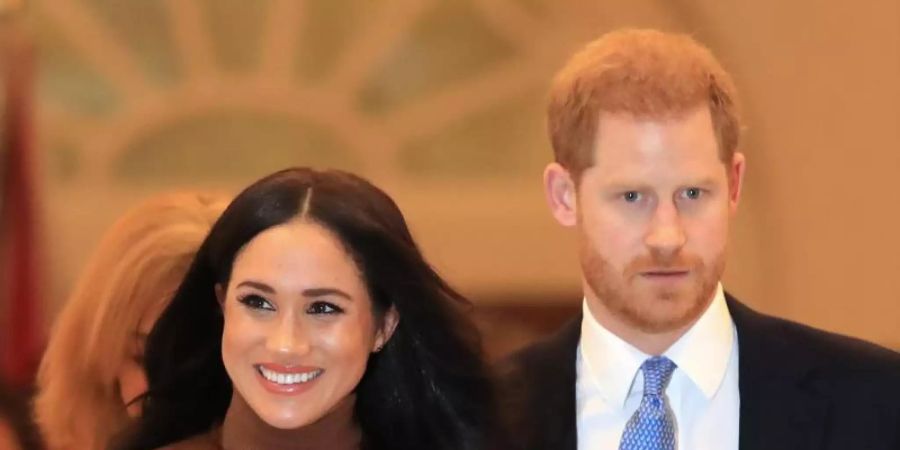 Prinz Harry und Herzogin Meghan, nach ihrem Treffen mit Kanadas Hochkommissarin in London. Foto: Aaron Chown/PA Wire/dpa