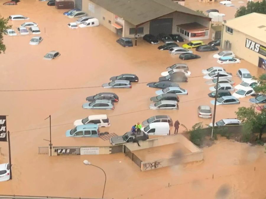 Unwetter in Frankreich