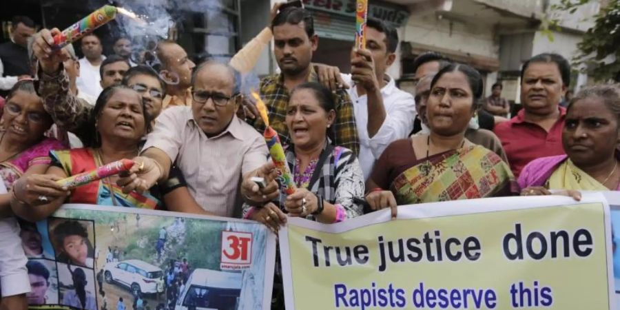 Immer wieder lösen Fälle sexueller Gewalt gegen Frauen und Kinder in Indien auch international Bestürzung aus. Foto: Ajit Solanki/AP/dpa