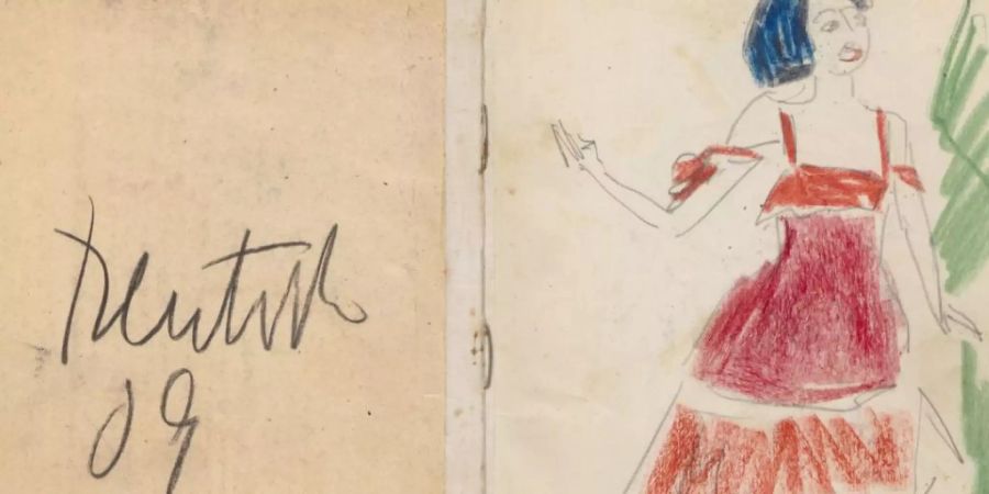 Ernst Ludwig Kirchners Zeichnung «Sängerin» im Skizzenbuch 6, Fol. 1 (1909) ist Teil der Ausstellung «Die Skizzenbücher Kirchners. Vom Bleistiftstrich zum Hologramm» im Kirchnermuseum in Davos. Die Ausstellung dauert vom 24. November 2019 bis 19. April 2020.