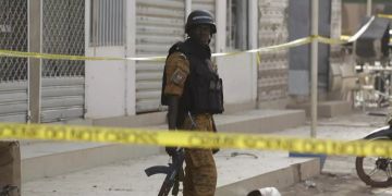 Gendarmerie nach einem Anschlag in Burkina Faso