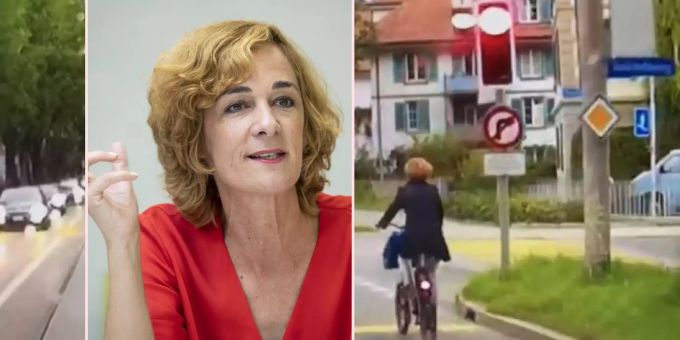 Im Exklusiv-Video - Ursula Wyss (SP) missachtet auf E-Bike rote Ampeln