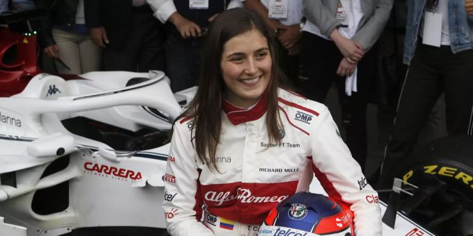 Tatiana Calderon bei ihrem ersten Formel-1-Test 2018 in Mexiko. Tatiana Calderon