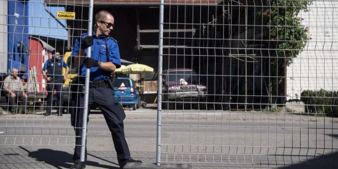 Ein Polizist der Kantonspolizei Thurgau. Polizei Thurgau