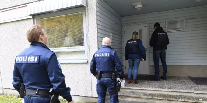 Finnische Polizisten. (Symbolbild) finnland