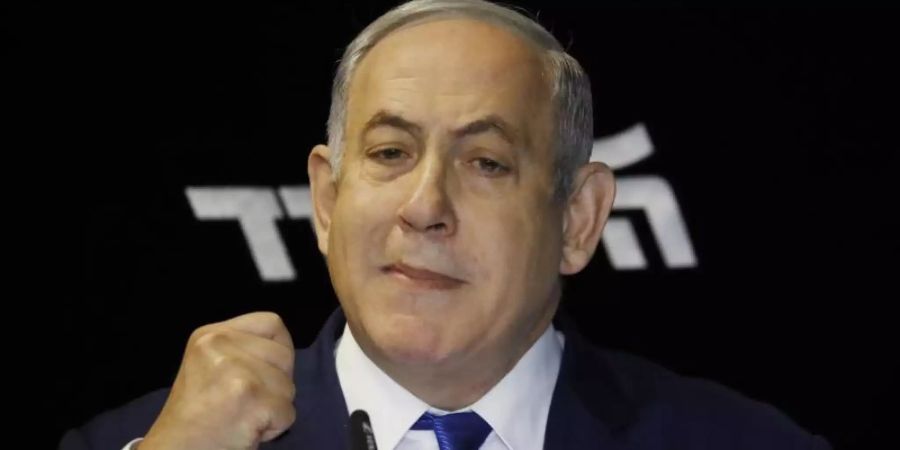 Benjamin Netanjahu ist erneut zum Chef der rechtskonservativen Likud-Partei gewählt worden. Foto: Ariel Schalit/AP/dpa
