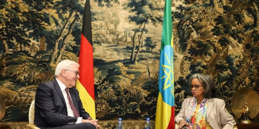 Steinmeier (l.) mit Sahle-Work Zewde im Januar