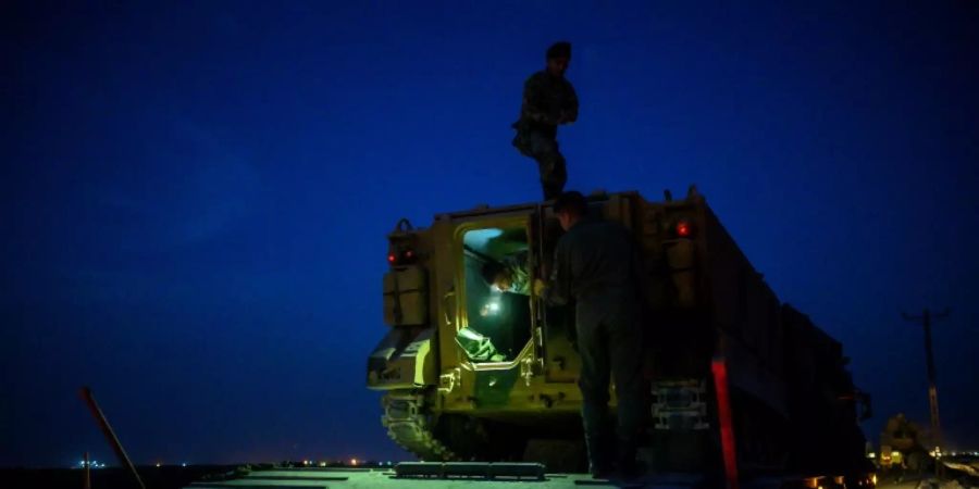 Türkische Soldaten im Grenzgebiet zu Syrien