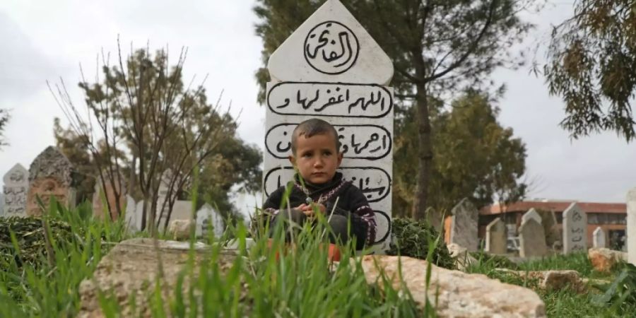 Flüchtlingsjunge in Sarmada