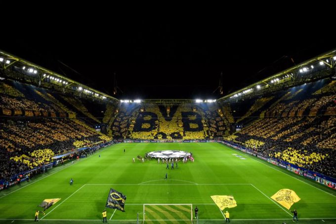 Im Hinspiel zeigten die Fans des BVB eine atemberaubende Choreo. BVB