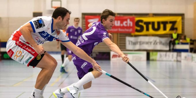 Yannic Fitzi im Kampf um den Ball. Yannic Fitzi