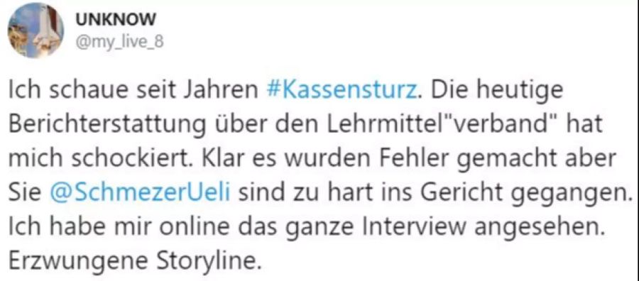 Kassensturz Twitter Ueli Schmezer