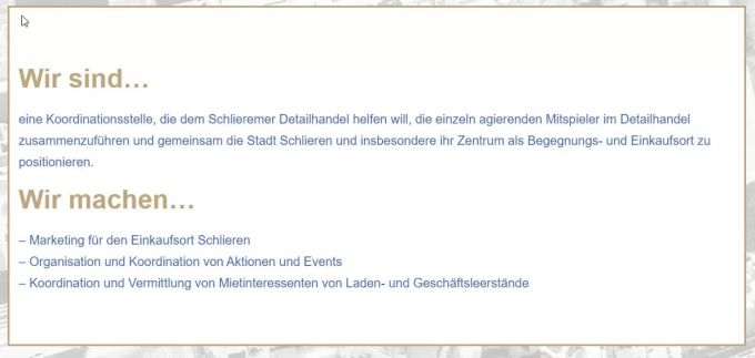 Einwohner von Schlieren sollen das hiesige Gewerbe wieder vermehrt unterstützen.
