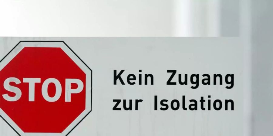 Die Sonderisolierstation im Klinikum Schwabing in München. Foto: Sven Hoppe/dpa