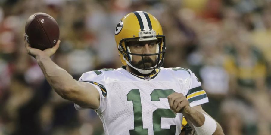 Sein Berufskollege Aaron Rodgers von den Green Bay Packers soll 89,3 Mio. Dollar bekommen haben.