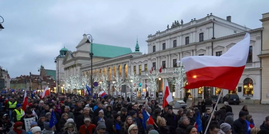 Proteste gegen Justizreform in Warschau