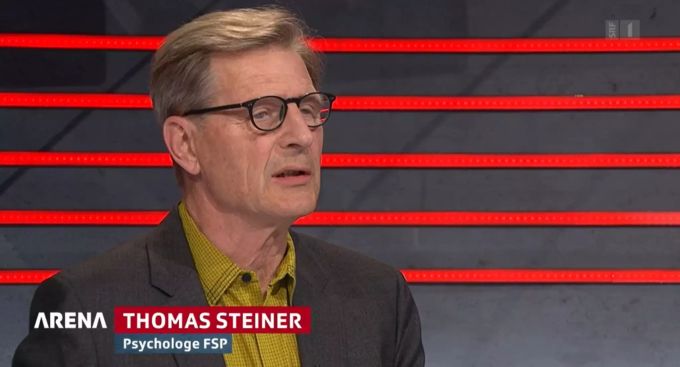 Psychotherapeut Thomas Steiner beschreibt in der «Arena» grosse Unterschiede beim Verantwortungsbewusstsein der Generationen. «Arena» Psychotherapeut