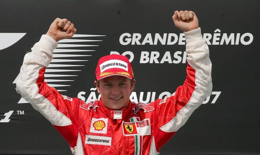 Finnische Zurückhaltung: Der frisch gekrönte Weltmeister von 2007, Kimi Räikkönen.