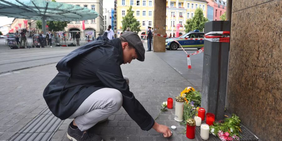 Messerattacke in Würzburger Innenstadt
