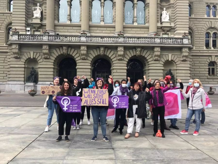 SP und JUSO Frauen am 14. Juni 2020.