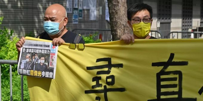 Unterstützer von «Apple Daily» Unterstützer von «Apple Daily»
