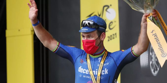 Mark Cavendish triumphiert an der vierten Etappe. Tour de France