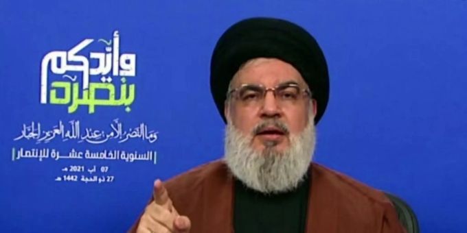 Hisbollah-Chef Hassan Nasrallah. libanon