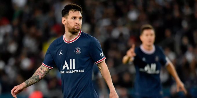 Lionel Messi im Einsatz für Paris Saint-Germain. Lionel Messi Paris Saint-Germain