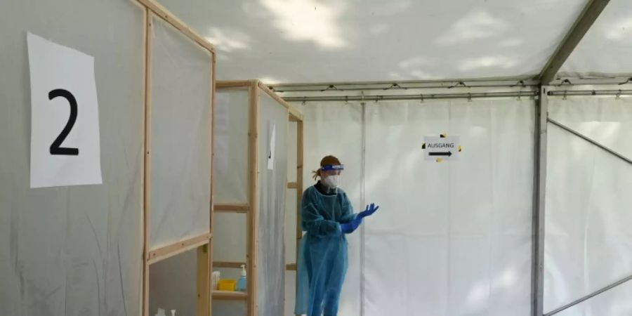 Testzentrum in Herrsching