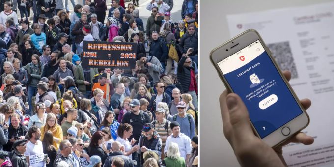 Das Covid-Zertifikat wird zum neuen Feindbild der Corona-Skeptiker. coronavirus