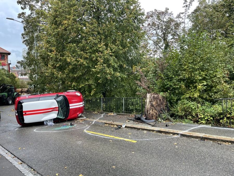 Unfall mit Mini.